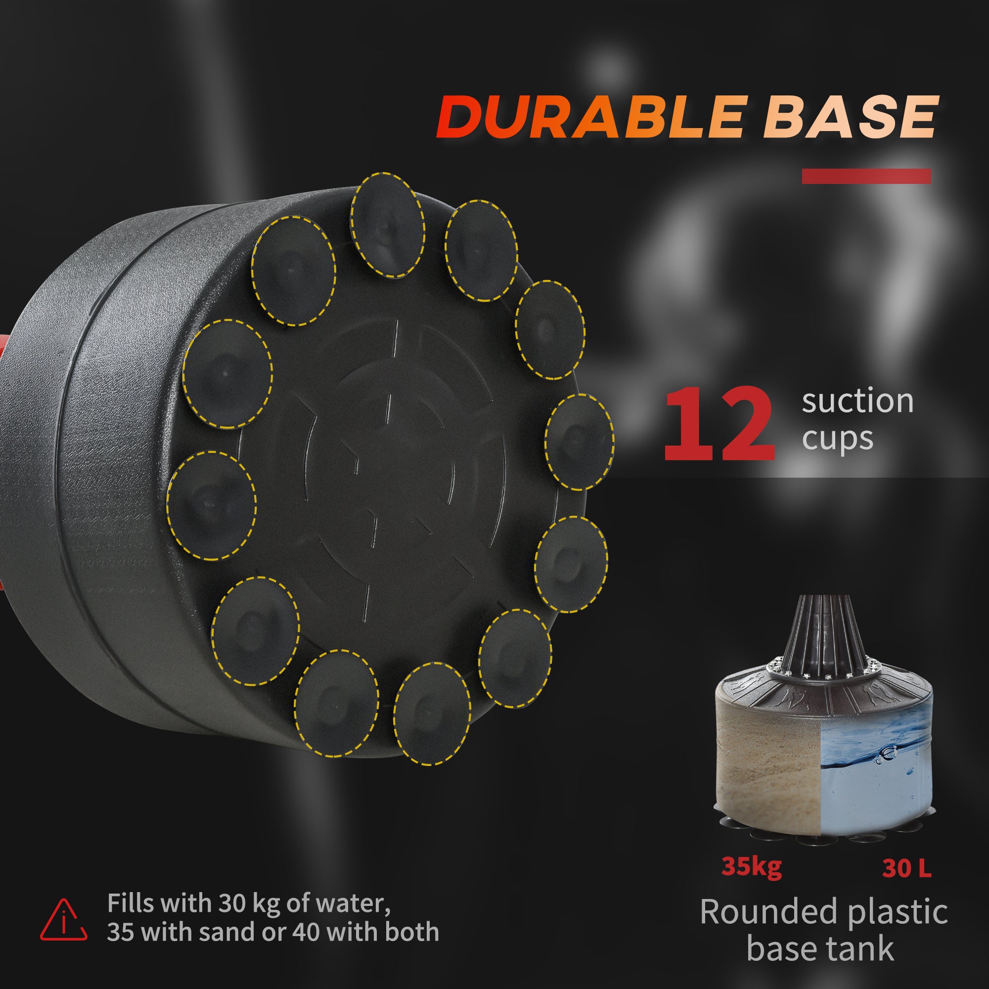 Boxing Bag, Freestanding Punching Bag with Speed Ball, Rotating Boxing Bar and Gloves, Weighted Base