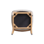 Practical Makeup Stool Bench with Clean-Lined Sturdy Frame, Compact Side Bench for Dining Room, 14″ L x 14.5″ W x 20.5″ H, Natural