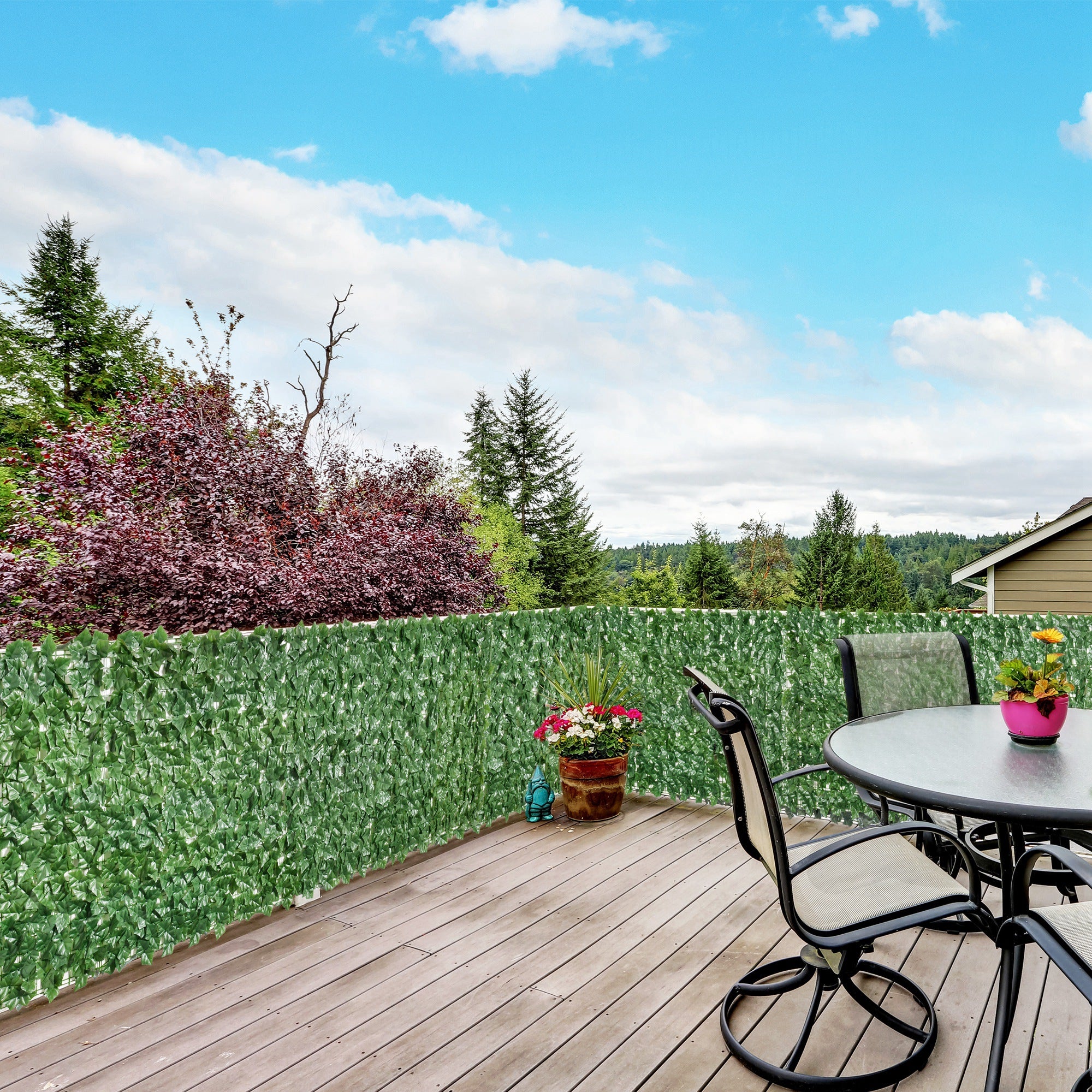 Grass Wall Panels, 118" x 39" Artificial Grass Wall Decor,Greenery Backdrop Panels Wall for Outdoor, Indoor, Garden, Fence, Backyard, Dark Green