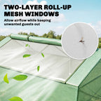 71" x 36" x 28" Mini Greenhouse Portable Hot House for Plants with Large Zipper Windows for Outdoor, Indoor, Garden, Green