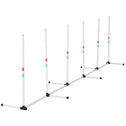 Sturdy Dog Weaves Poles Pet Speed and Agility Equipment Dogs Obstacle Outdoor w/ Storage Bag