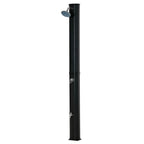 7ft Outdoor Solar Heated Shower with 360 Rotating Shower Head, Foot Shower Faucet, Temperature and Pressure Adjustable, Holds 9.2 Gallons for Backyard Pool