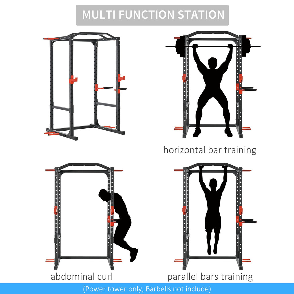 Power Tower Pull Up Bar Squat Rack Power Cage At Home Workout Equipment,Upper Body Strength Training Equipment