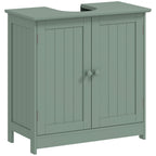 Bathroom Vanity Cabinet, Under Sink Bathroom Cabinet with 2 Doors and Adjustable Shelf, Dark Green
