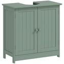 Bathroom Vanity Cabinet, Under Sink Bathroom Cabinet with 2 Doors and Adjustable Shelf, Dark Green