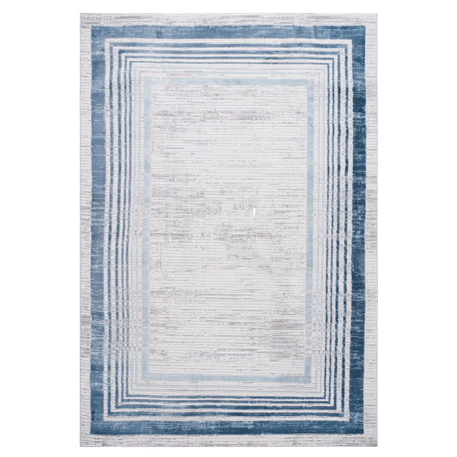 Naar 6x9 Stain-Resistant Area Rug with Cotton Backing, Medium Pile Height, Stylish Kid and Pet-Friendly Carpet, 93" L x 79" W x 0.35" H, Blue