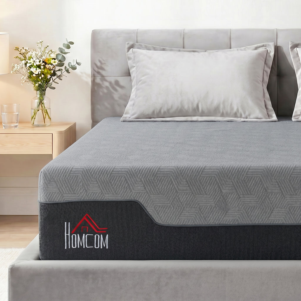 King Mattress, 14 Inch Memory Foam Mattress for Pressure Relief, Graphene Gel Cooling Copper Bed in a Box, Made in USA