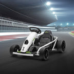 24V Electric Go Kart for Kids, Drift Ride-On Racing Go Kart with 2 Speeds, for Boys Girls Aged 8-12 Years Old, White