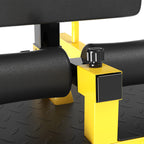 3-in-1 Padded Push Up Sit Up Deep Sissy Squat Machine Home Gym Fitness Equipment, Yellow