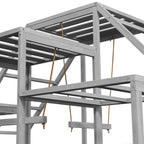 Chicken Roost Toys for Chickens Hens, Coop Accessories with Wood Stand, Ladder Platforms, for 10-15 Chickens