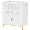 Hamster Cage with Storage Cabinet, Small Animal Cage with Pull Out Drawer and Acrylic Panels, 30" x 19.5" x 36"