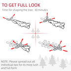 7' Decorated Christmas Tree Snow Flocked Artificial Christmas Tree with Pencil Shape, Realistic Branches, Pink