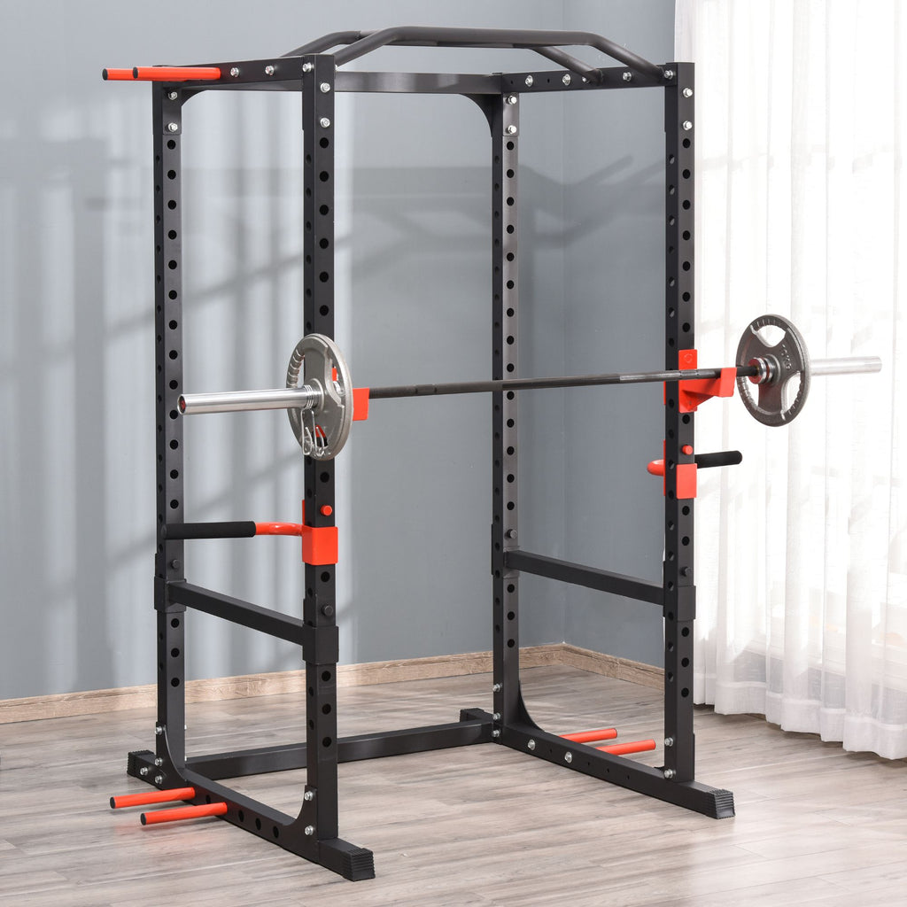 Power Tower Pull Up Bar Squat Rack Power Cage At Home Workout Equipment,Upper Body Strength Training Equipment