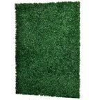 12 PCS Artificial Boxwood Panels Topiary Wall Greenery Backdrop, Privacy Hedge Screen 4 Layer Roll, Dark Green
