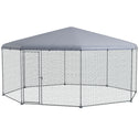 17.1 ft x 15.7 ft Chicken Run for 19-25 Chickens with Cover