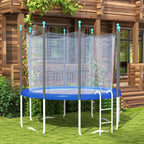 12FT Trampoline Spring Cover, Safety Trampoline Pad Replacement, Waterproof and Tear Resistant, All Weather Trampoline Accessories, No Holes for Pole, Blue