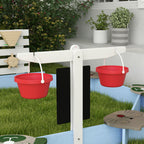 Wooden Sandbox for 3-7 Years, 85" x 85" x 25", Blue