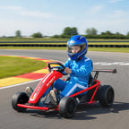 24V 7AH Kids Electric Go Kart, 8.1 MPH Battery Powered Drift Kart with Dual Motors, Soft Start for 8-12 Years, Red