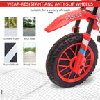 12V Electric Kids Ride On Dirt Bike Motorcycle Toy w/ Training Wheels, Red