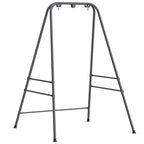 Hammock Chair Stand Indoor and Outdoor Use with Anti-Slip Foot Pads, 2 Carabiners, Gray