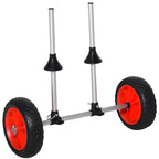 Kayak Cart, Trolley Trailer Kayak Wheels with Strong Aluminum Frame, Adjustable Width Crossbar, & Large Tires