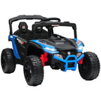 12V Kids Ride On Truck, Battery Powered Electric UTV Vehicle with Rear Suspension, Remote Control for 3-5 Years, Blue