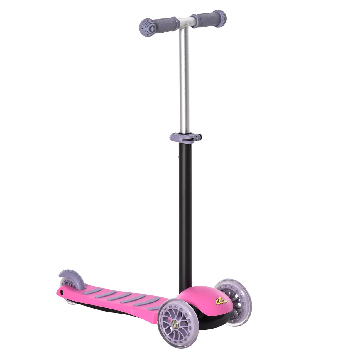 3-in-1 Ride On Push Car, Kids Scooter, Sliding Walker, Push Rider, with Adjustable Handlebar, 3 Balanced Wheels, Removable Storage Seat, for Boys and Girls Aged 2-6 Years Olds, Pink