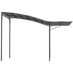10' x 8' Outdoor Pergola and Patio Gazebo for Garden, Camper, Deck, Doors and Windows, Dark Gray