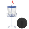 Portable Disc Golf Basket Target with 24-Chain, Travel Bag, Dark Blue