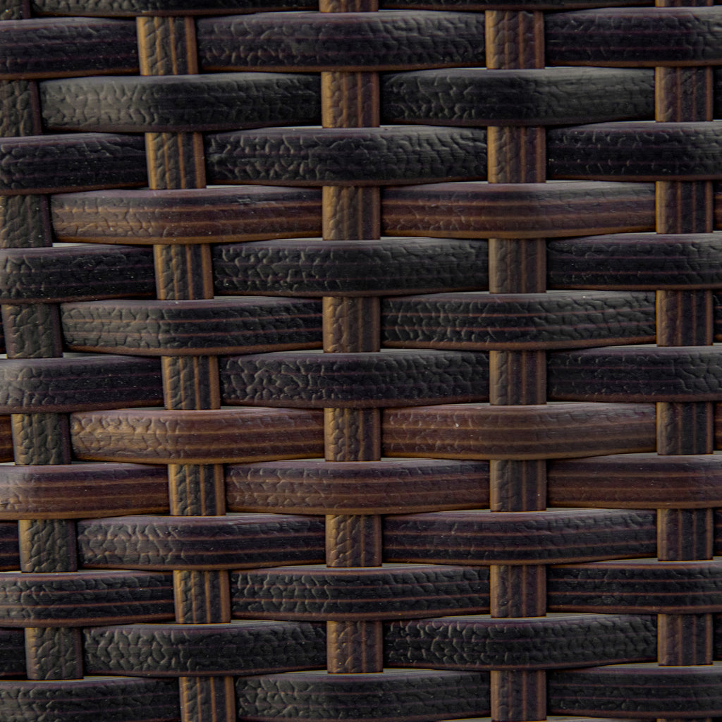 Outdoor PE Rattan Wicker Recliner Rocker Chair w/ Soft Cushion for Garden