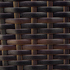 Outdoor PE Rattan Wicker Recliner Rocker Chair w/ Soft Cushion for Garden