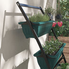 4-Tier Vertical Raised Garden Planter with 4 Boxes, Outdoor Plant Stand Grow Container for Vegetable & Flowers, Green