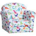 Kid's Sofa Armchair with Dinosaur Design and Thick Padding