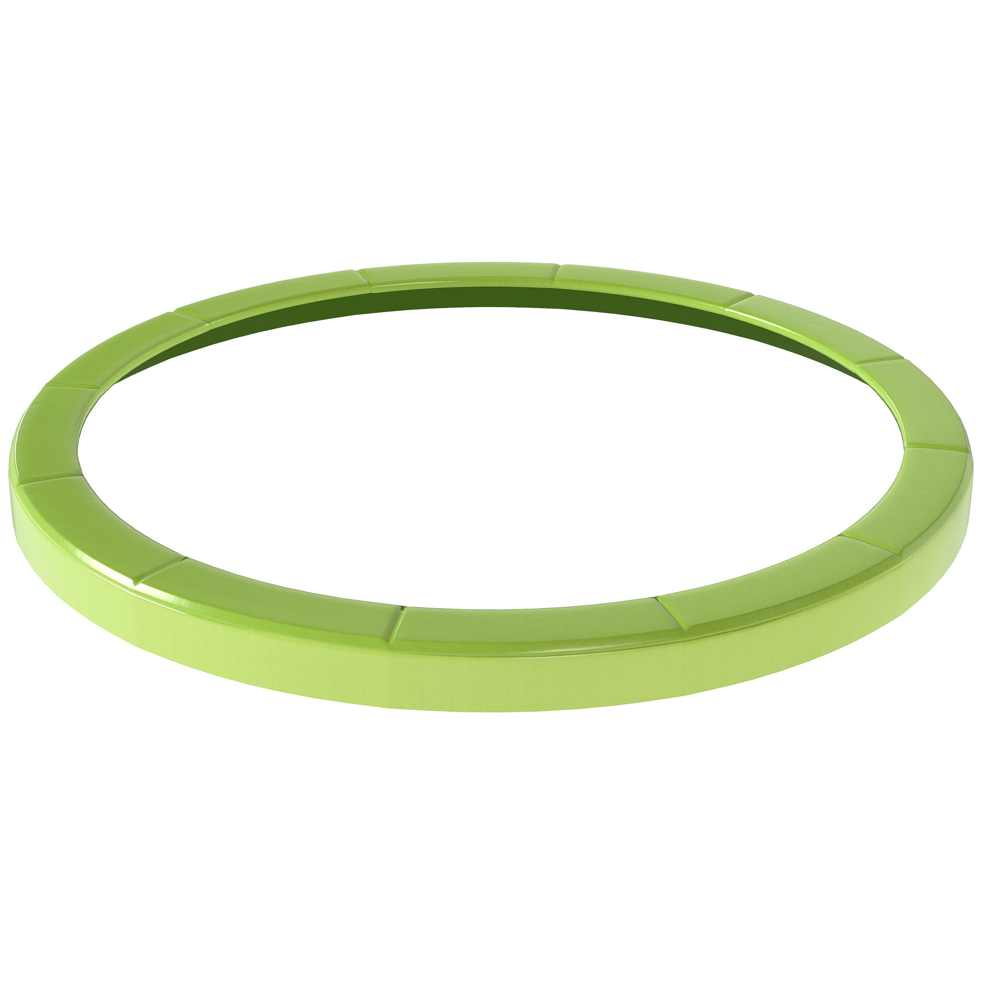 14FT Trampoline Spring Cover, Safety Trampoline Pad Replacement, Waterproof and Tear Resistant, All Weather Trampoline Accessories, No Holes for Pole, Green