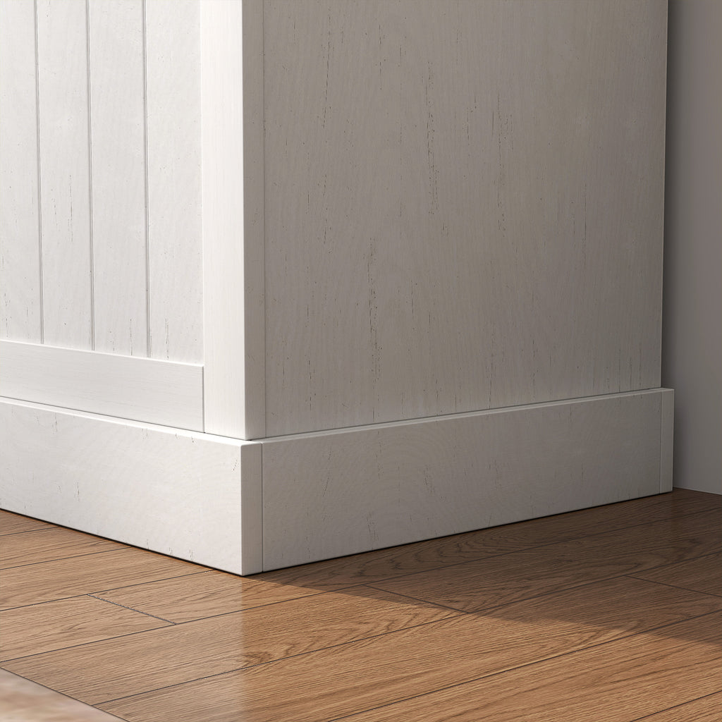 Hall Tree with Coat Rack, Storage, and Sitting Bench, Cream White