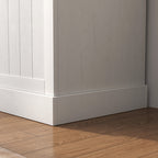 Hall Tree with Coat Rack, Storage, and Sitting Bench, Cream White