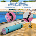 17' x 5' Floating Water Mat, 3-Layer Swimming Pool Float Ultimate Super-Sized Portable Foam Raft, Thick and Durable Water Activities Mat for Lake, Oceans