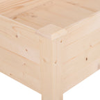 Raised Garden Bed with Legs, 48" x 22" x 30", Elevated Wooden Planter Box, Self-Draining with Bed Liner for Vegetables, Herbs, and Flowers Backyard, Patio, Balcony Use, Natural