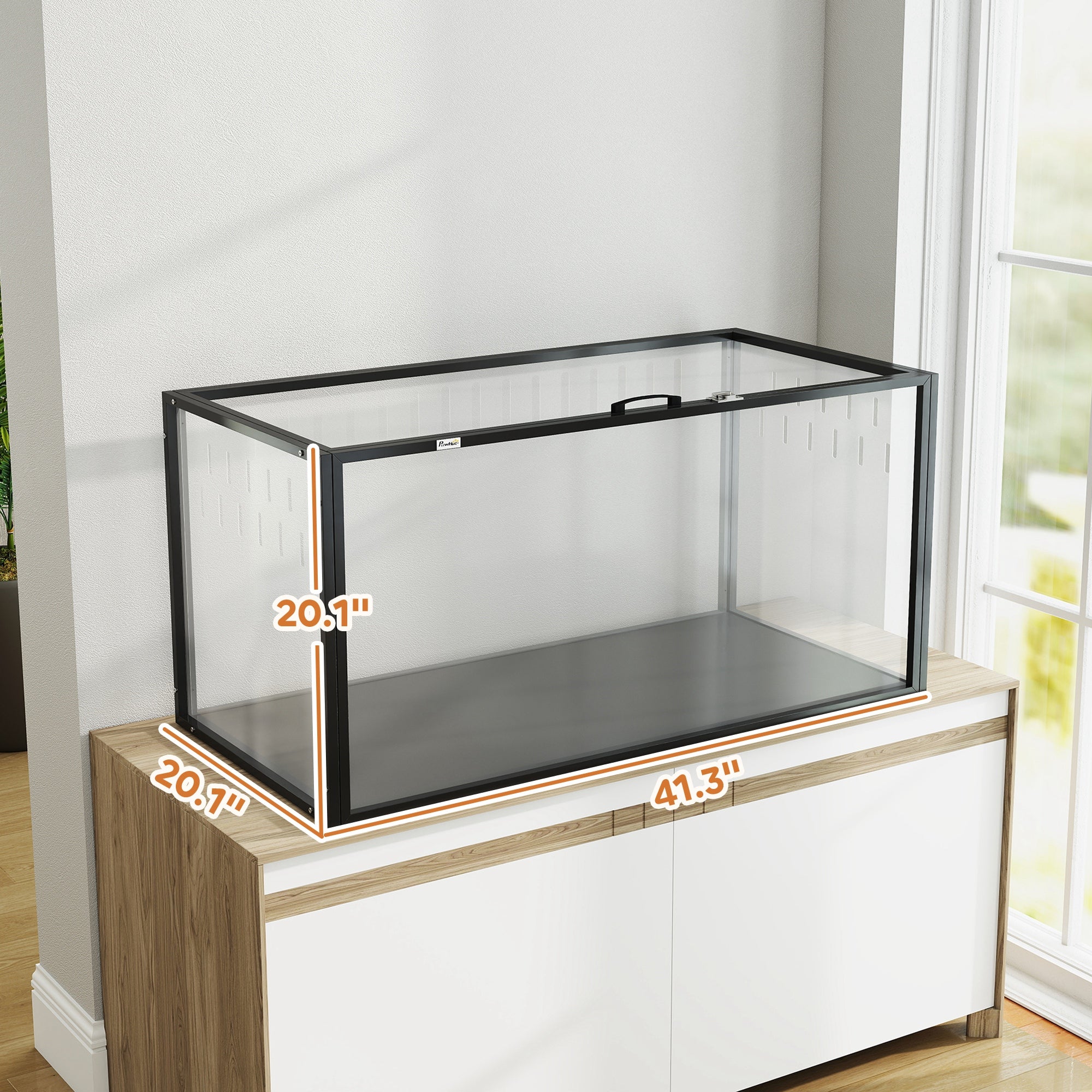 Large Acrylic Hamster Cage, Chewproof Guinea Pig Cage with Openable Top, for Hedgehog, Dwarf Hamster, Rat