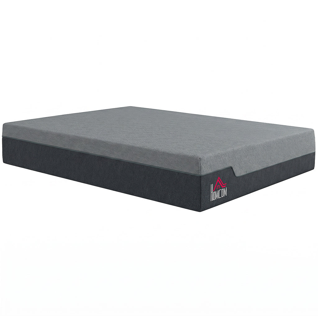 Queen Mattress, 14 Inch Memory Foam Mattress for Pressure Relief, Graphene Gel Cooling Copper Bed in a Box, Made in USA