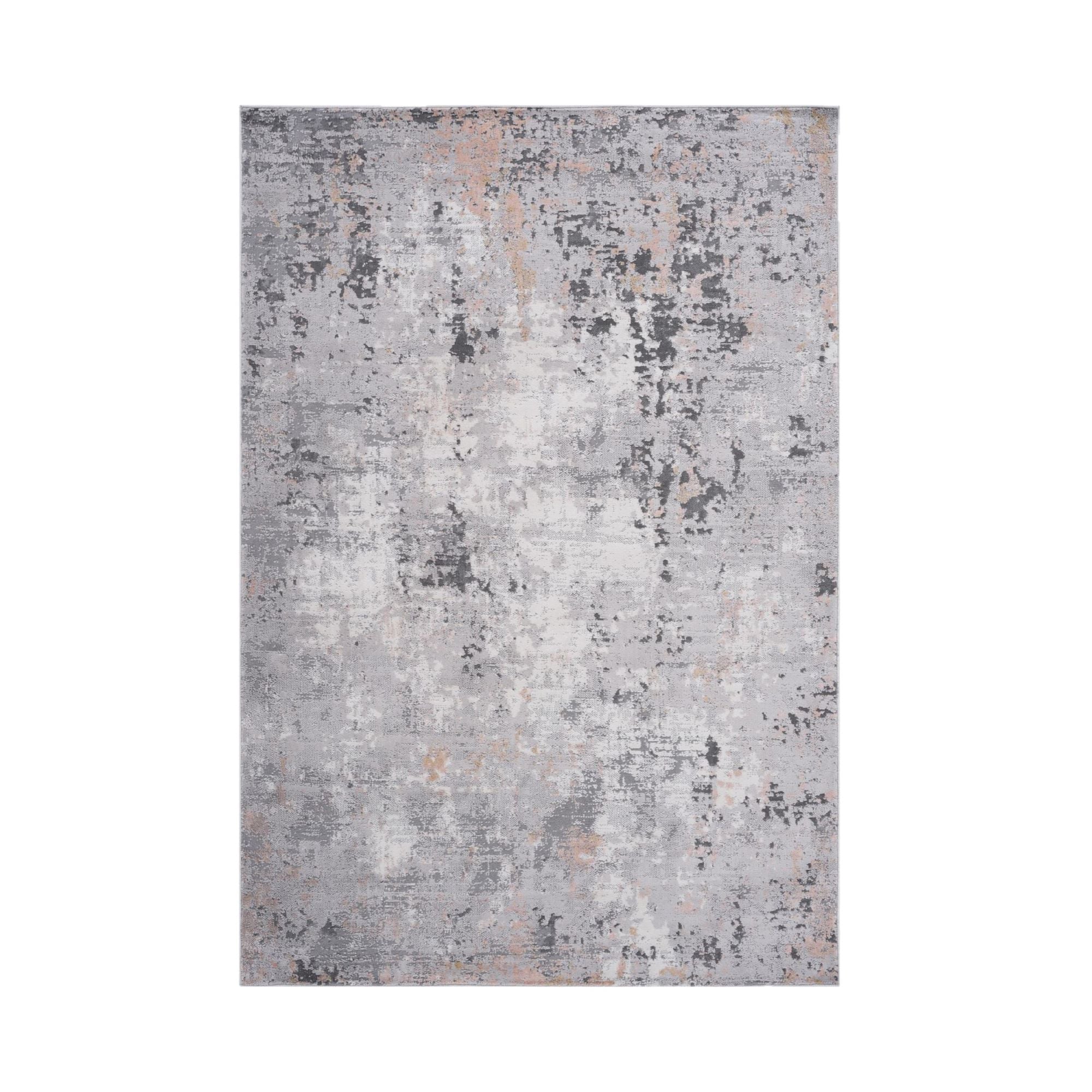 Naar 2x3 Abstract Stain-Resistant Area Rug with Non-Shedding Design, Kid and Pet-Friendly Carpet, 36" L x 24" W x 0.35" H, Gray