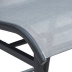 3 Piece Bar Height Outdoor Bistro Set for 2, Charcoal Gray