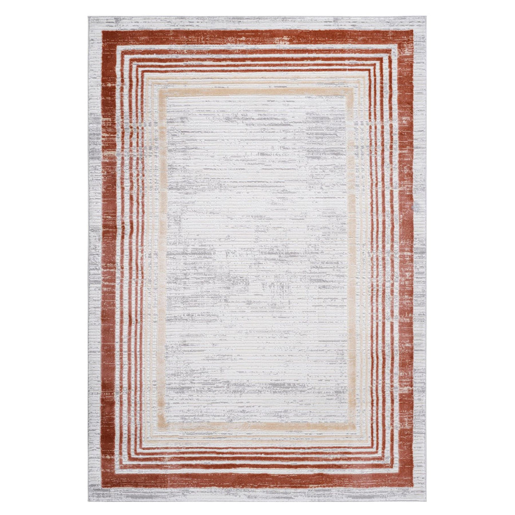 Naar 5x7 Stain-Resistant Area Rug with Cotton Backing, Medium Pile Height, Stylish Kid and Pet-Friendly Carpet, 90" L x 63" W x 0.35" H, Brown