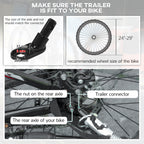 2-Seat Elite 360 Swivel Bike Trailer for Kids Bicycle Cargo Trailer with Water-Resistant Windows, Black and Orange