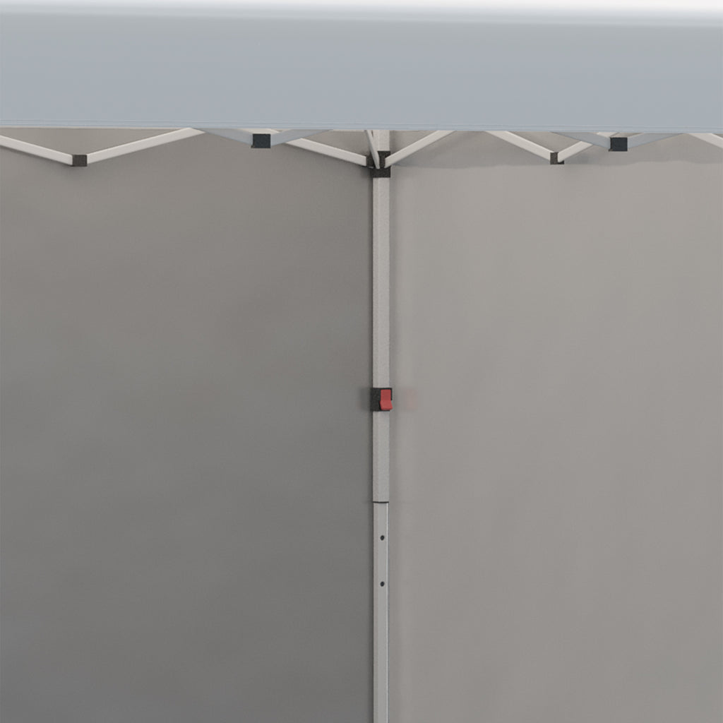 10' x 10' Pop Up Canopy Tent with 3 Sidewalls, Leg Weight Bags and Carry Bag, Height Adjustable, Instant Party Tent Event Shelter Gazebo for Garden, Patio, Cream