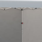10' x 10' Pop Up Canopy Tent with 3 Sidewalls, Leg Weight Bags and Carry Bag, Height Adjustable, Instant Party Tent Event Shelter Gazebo for Garden, Patio, Cream