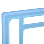 Poolside Basketball Hoop Stand, 36.5"-48.5" Height Adjustable Portable Hoop System w/ Clear Backboard & Fillable Base for Whole Family, Blue, White