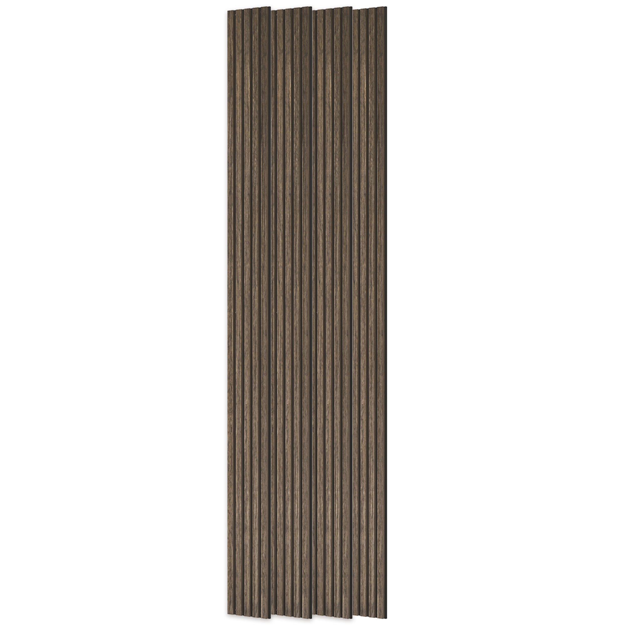 95" x 8" Wood Panels for Wall, 4 Pack Acoustic Panels, Sound Absorbing Slat Wall For Interior Wall Decor, Home, Walnut