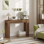 Modern Console Table, 47" Narrow Entryway Table, Walnut