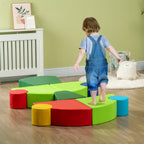 10-Piece Soft Play Set for Creativity, Climb and Crawl Foam Playset with Easy-to-Clean Surface, Activity Play Structures for 18 Months Old